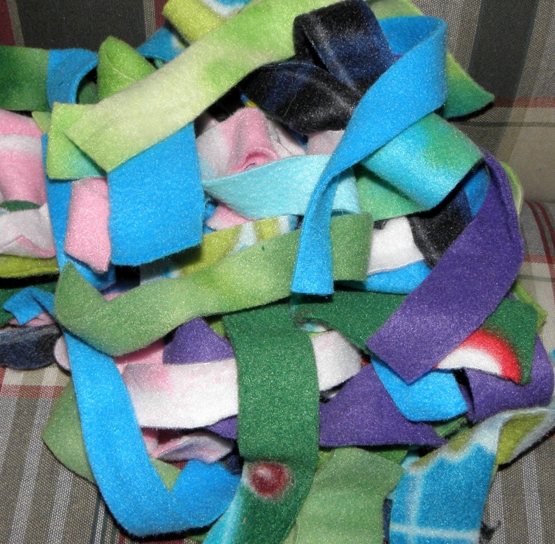 Fleece Strips - Small Animal Bedding - Various Colors