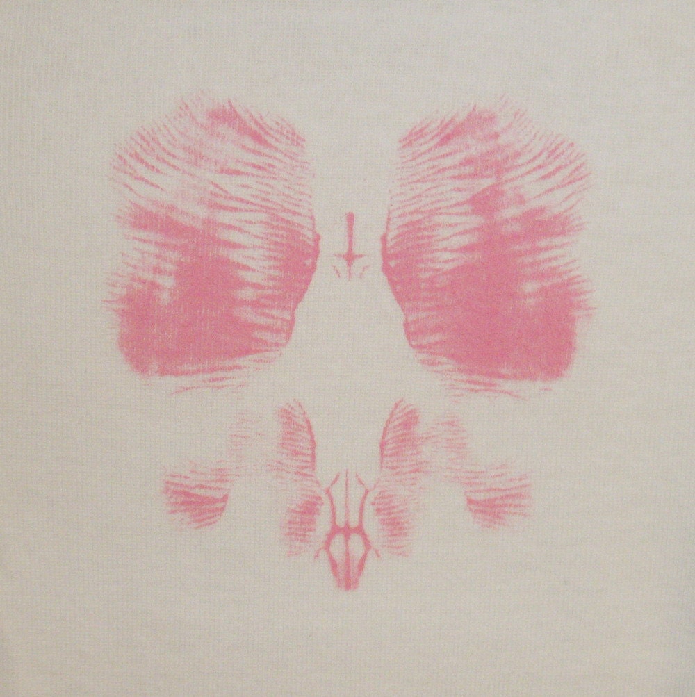 Baby Rorschach Bodysuit -1 Baby Ink Blot Onsie -Ink Blot Printed Baby Onsie -You Choose Ink Blot Color -Boy/Girl