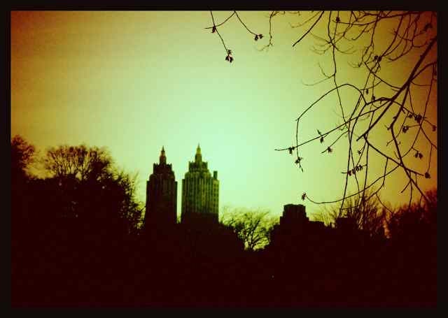 Autumn Central Park. NYC. Manhattan. Retro 5x7 - Fine Art Photograph - San Remo - Ethereal Urban Vintage Dreamy Surreal