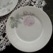 Vintage Plate Set of 2 Pink Roses plates by HJG BAVARIA German porcelain plates Dessert plate set