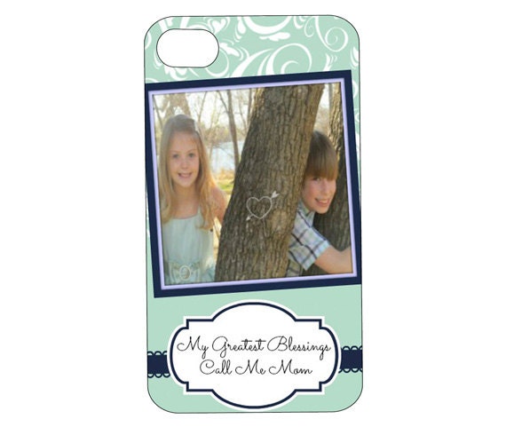 PERSONALIZED PHOTO I Phone Cover Case Mothers Day Gift Mom Blessings Cell Phone Accessory