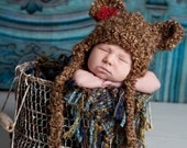 POPULAR GIRL Brown bear hat. Brown boy bear hat. Brown bear beanie photo prop. Newborn baby photo prop bear hat. Winter hat bear beanie.