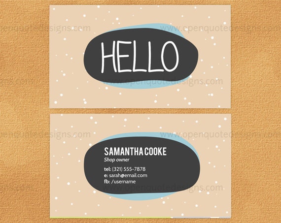 Calling Card Mommy Card Business Card Printable PDF
