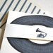 Custom wedding invitation - Save the date - Card and envelop - Retro vinyl record