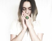 Statement spring Ring, Unique  Gft, Adjustable Ring, Handmade Art Jewelry,  ring by MARIAELA, one of a kind