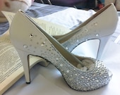 Sparkly bridal shoes Bling  hells shoes  Crystal Wedding Shoes,party shoes,Bridal Shoes, high-heeled shoes Diamond shine stiletto sandals