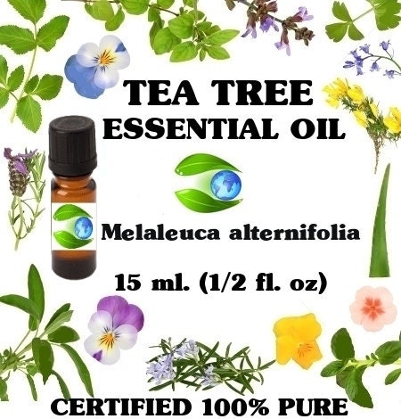 Certified Pure Essential Oils -  Tea Tree Essential Oil - Aromatherapy Oils - Earth Botanics - Botanicals - Medicinal - Massage Oils - Herbs