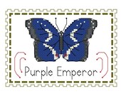 Purple Emperor Cross Stitch Pattern PDF