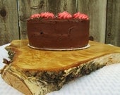 Wood Cake Stand, Rustic Cake Platter, Rustic Cake Stand, Wood Slice, Wedding Cake Stand