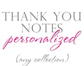 PERSONALIZED THANK YOU Notes - The Celebration Shoppe