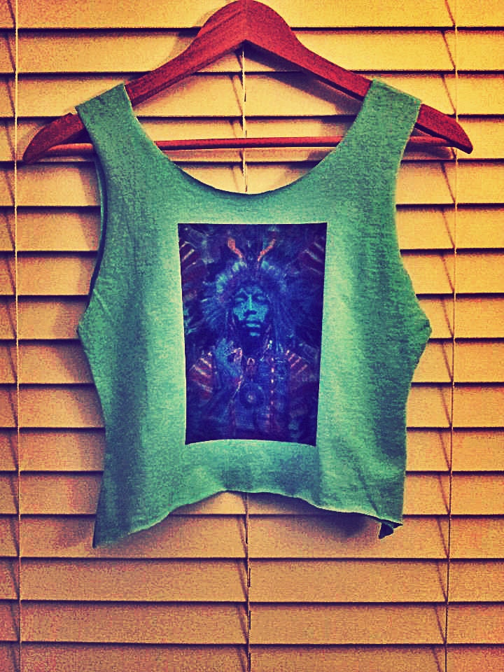 Hendrix Psychedelic Zen Crop Top