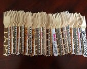 24 Wooden Forks or Spoons- Safari Il_170x135