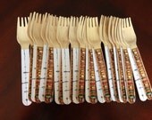 24 Wooden Forks or Spoons- Fishing Il_170x135