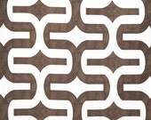 54 x 108 MODERN CURTAINS, Two Drapery Panels, Graphic Draperies, Premier Prints Embrace Italian Brown Drew