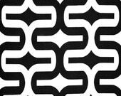 54 x 63 MODERN CURTAINS, Two Drapery Panels, Graphic Draperies, Premier Prints Embrace Black
