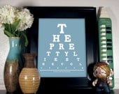 Marina And The Diamonds Eye Chart, The Pretty Lies The Ugly Truth, 8 x 10 Giclee Print BUY 2 GET 1 FREE