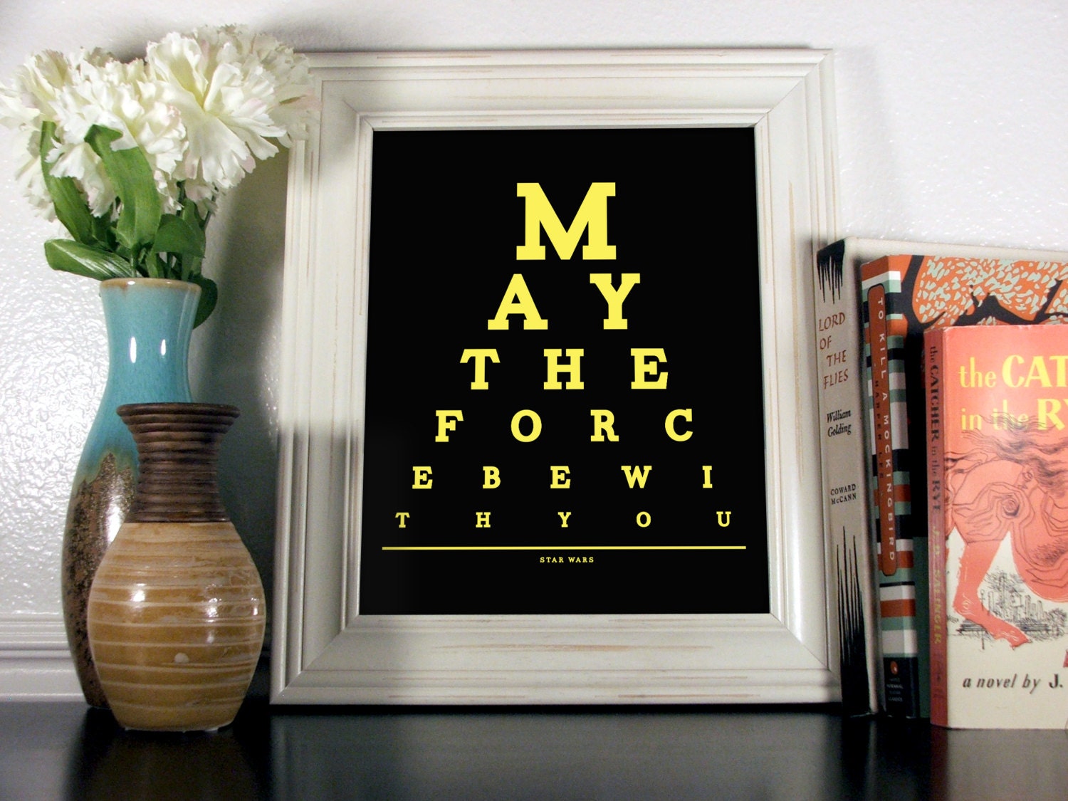 Star Wars Eye Chart, May The Force Be With You 8 x 10 Giclee Print BUY 2 GET 1 FREE