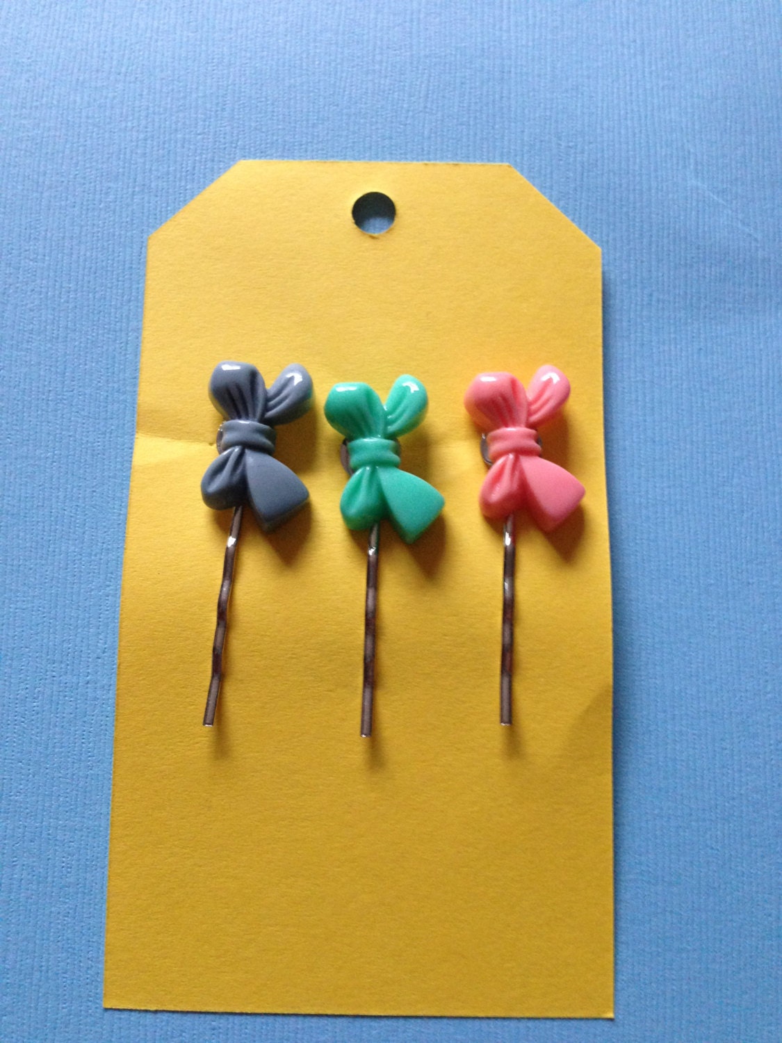 3 Embellished Bobby Pins 