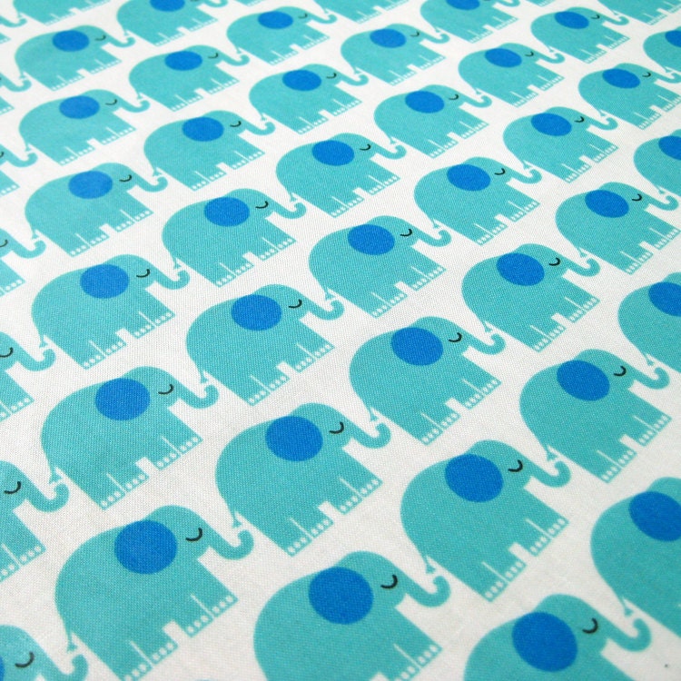Laminated Bungle Jungle elephants ivory 1 yard