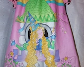 Disney Princess Cinderella/Belle  Handmade Girl Dress  size3t- 4t- 20 in Length Ready to Ship