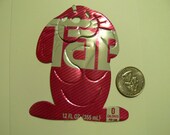 Recycled Soda Cola Drink Can - Christmas Easter Bunny Rabbit ORNAMENT - Winter Summer Spring Fall Tree Fun