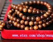 Free shipping - ward off evil prayer beads bracelet 108 Huanghuali hand string rosewood rosary natal Lucky jewelry