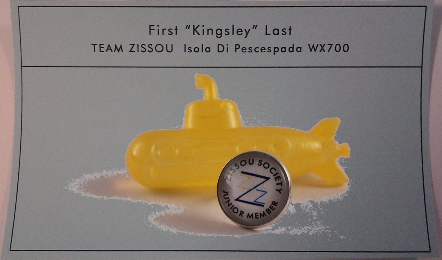 Personalized Team Zissou correspondence W/  Zissou Membership ring