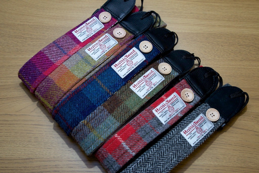 Harris Tweed Guitar Strap Handmade to Order in Scotland