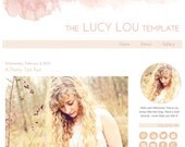 Premade Blogger Template - The Lucy Lou