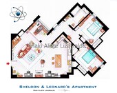 Sheldon and Leonard's apartment from "TBBT" - BIG
