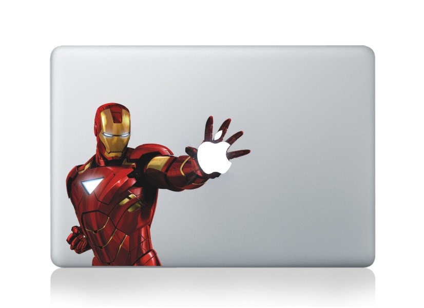 Ironman  - Mac Decal Macbook Stickers Macbook Decals Apple Decal for Macbook Pro / Macbook air / iPad / iPad 2 / iPad 3 / iPhone