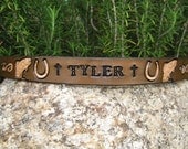 Hand Tooled Leather Boy or Girls Kids Toddler Children's Belt - Choose Your Stamps and Color - Personalized Custom