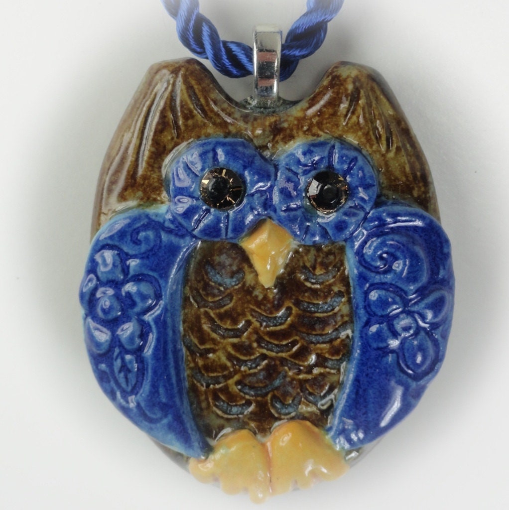 Owl Always Love You Jewelry Pottery Owl Pendant Necklace Jewelry