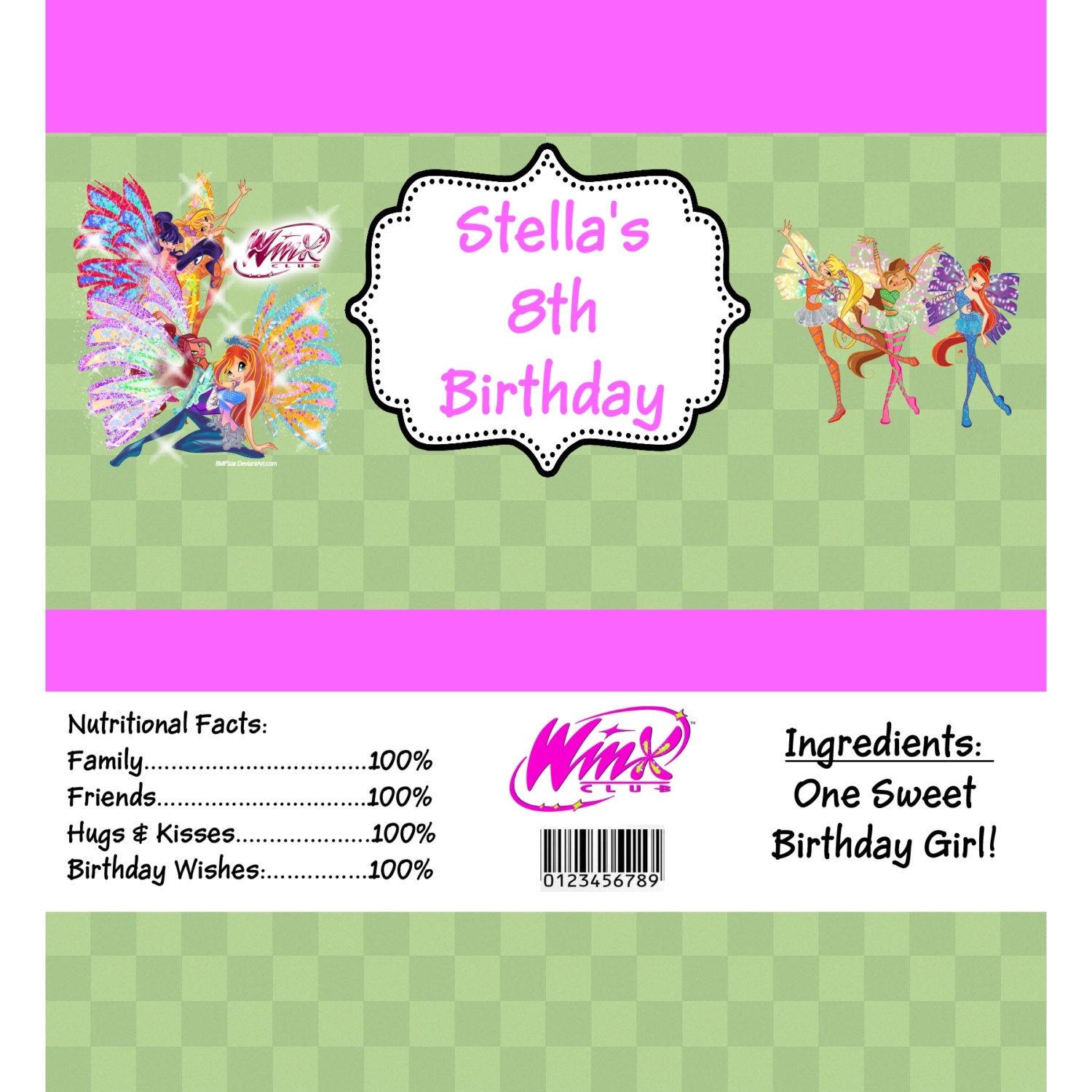 Winx Club Party Candy Wrappers Favor Print Your Own Il_170x135