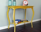 RESERVED Vintage Painted English Accent Entry Table Small Writing Desk Houston Texas