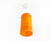 Spun Fibreglass, Retro Orange Lampshade 1960s /1970s - Thrifters Spun Fibreglass, Retro Orange Lampshade 1960s /1970s - Thrifters