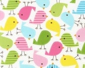 Spring Birds Fabric - Urban Zoologie  -  Ann Kelle - HALF YARD