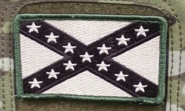 Tactical Military REBEL Flag velcro Patch Multicam