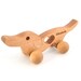 Personalized Wooden Push Toy - Wiener Dog Natural Baby Toy - Waldorf Inspired Wood Toy - Eco-Friendly Wooden Toy for Toddlers