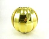 Vintage Gold Glass Orb Candle Holder
