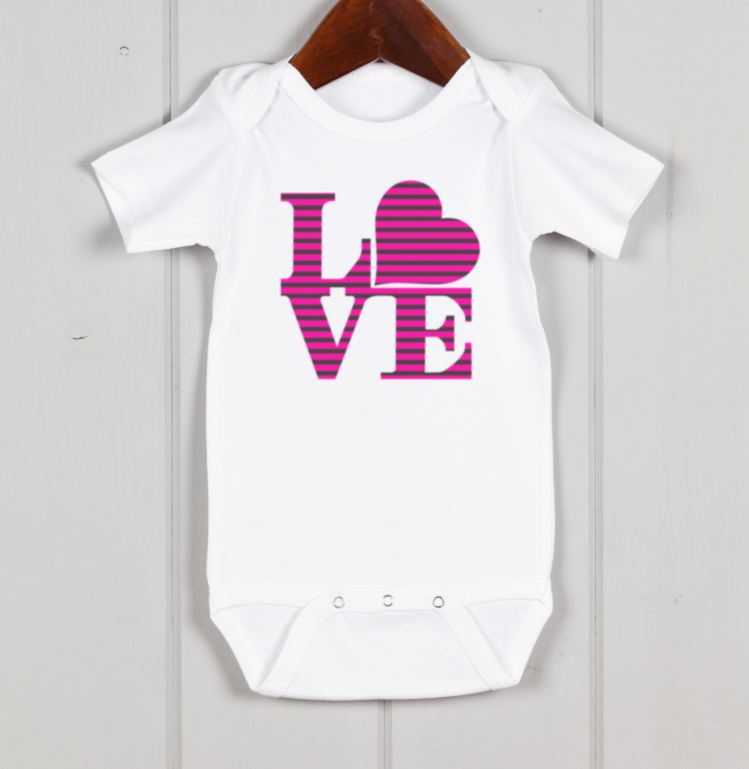 Last One Left Retro Love Baby Short Sleeve Onesie, Soft Cotton One Piece, Baby Clothes, Baby Shower Gift or First Birthday