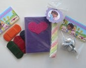 Doc McStuffins Birthday Party Favors. Band-Aid Crayons- Big Book of Boo Boos, Marshmallow Rope, Kisses Il_170x135