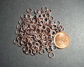 Antique Copper Plated Open Round Brass Jump Ring Findings,21 Gauge,6mm,50 Pcs