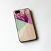 Floral Geometric on Wood  iPhone Case ,  iPhone 5 Case , Flower iPhone 4s case , wood iphone 4 case , iphone cover