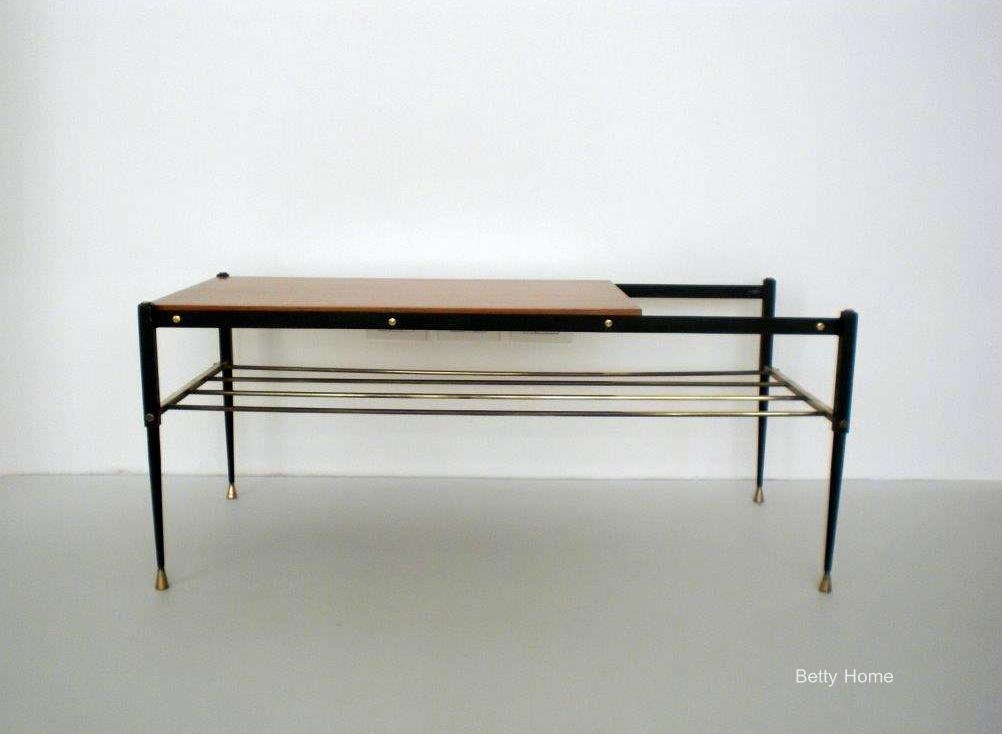 Mid Century Modern Coffee Table and Magazine Rack 1960s