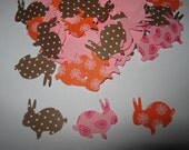 100 Bunny Rabbit  Punches Punch Outs Die Cuts confetti embellishments