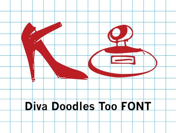 Diva Doodles Too Picture Font