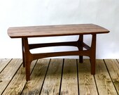 Mid-century Modern Walnut Side / Coffee Table Vintage Design