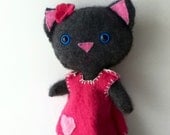 Dark gray cashmere kitty