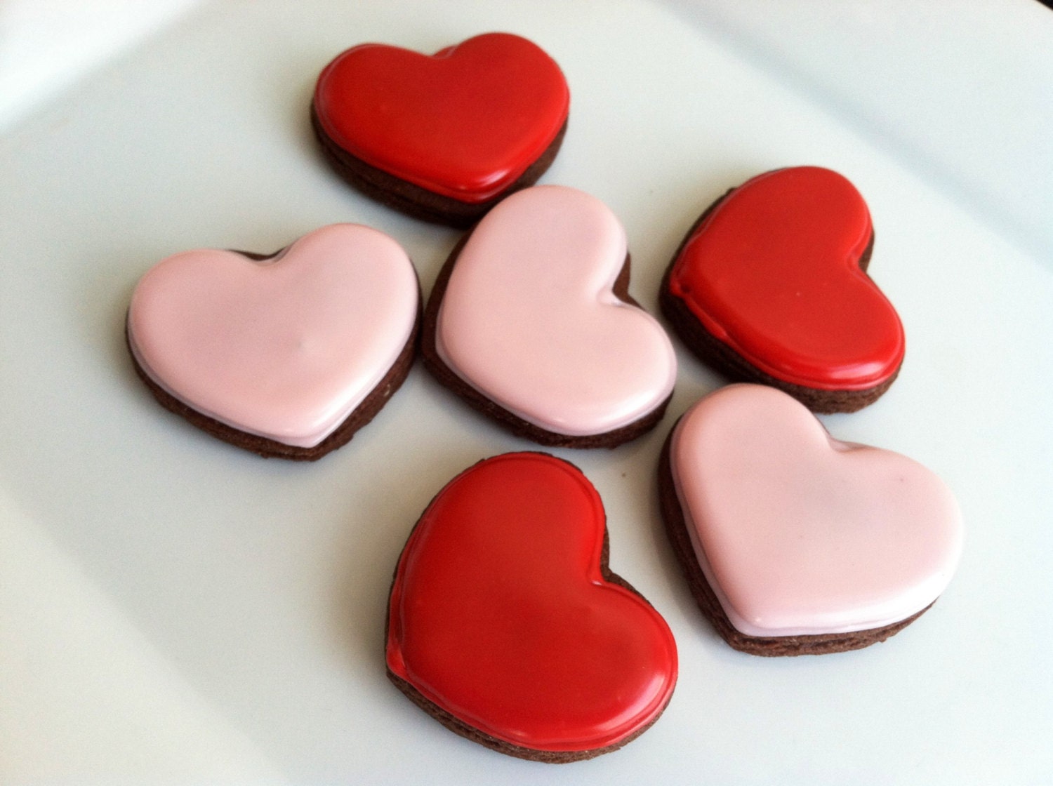 Heart Cookies - Valentine's Day - Mini Heart Cookies - Valentine Gift - Party Favors - Wedding - Bridal Shower - Decorated Sugar Cookies